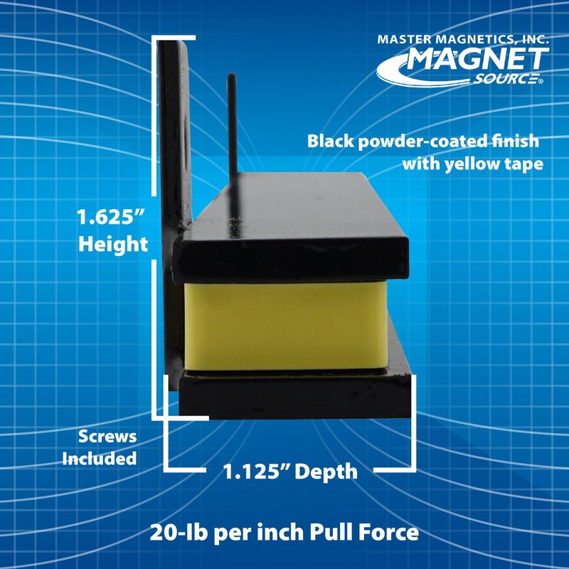 Master Magnetics منظم أدوات مغناطيسي بطول 18 بوصة من ماستر ماغنيتيكس - حامل تخزين مغناطيسي سهل التركيب للمنزل أو المرآب أو المخزن أو موقع العمل - طلاء مسحوق أسود - Image 4